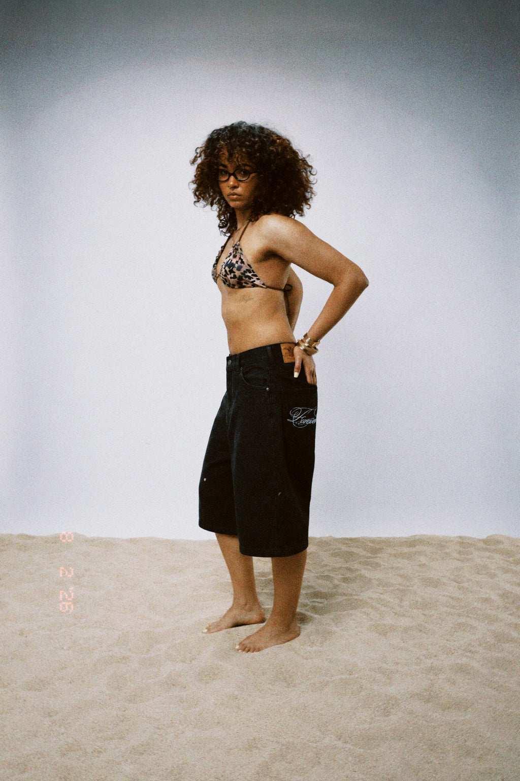 A.1 Jet black wax jorts